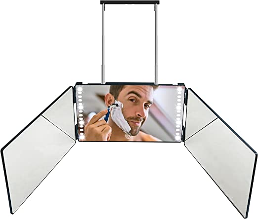 Trifold Rechargeable LED Mirror by Fuze Brands
