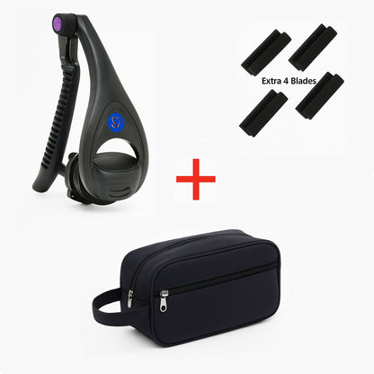 The Original Men’s Back & Body Shaver – Pain-Free Wet/Dry Grooming with Extra-Long Foldable Handle