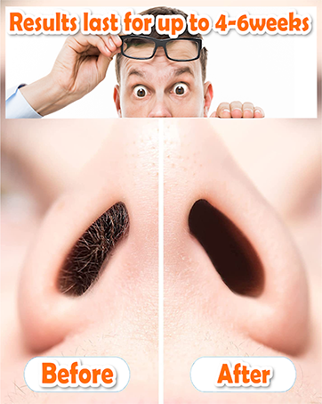 Portable Nose Wax Kit for Men & Women – Instant, Painless Nose Hair Removal with Natural Unscented Wax & Spiral Grip Applicators