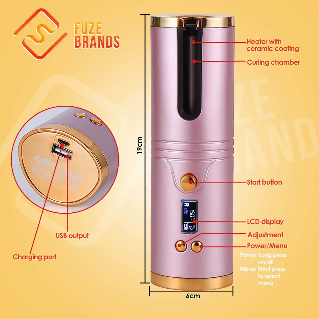 UnlockCurls™ - Cordless Automatic Hair Curler
