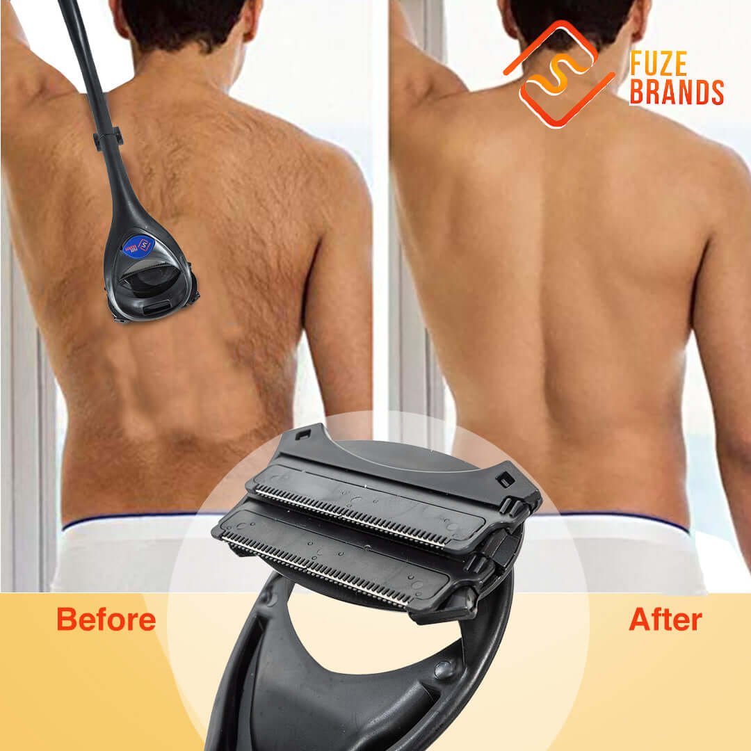The Original Back And Body Shaver for Men (4 Extra Blades and Ballistic Nylon Carrying Case Included)