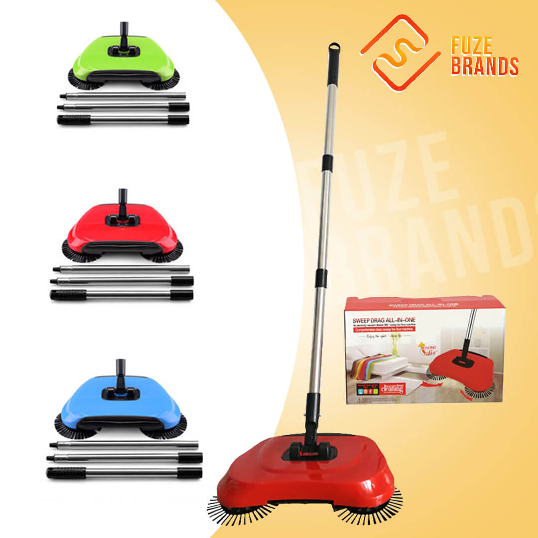 Broom Sweeper with 360° Rotation