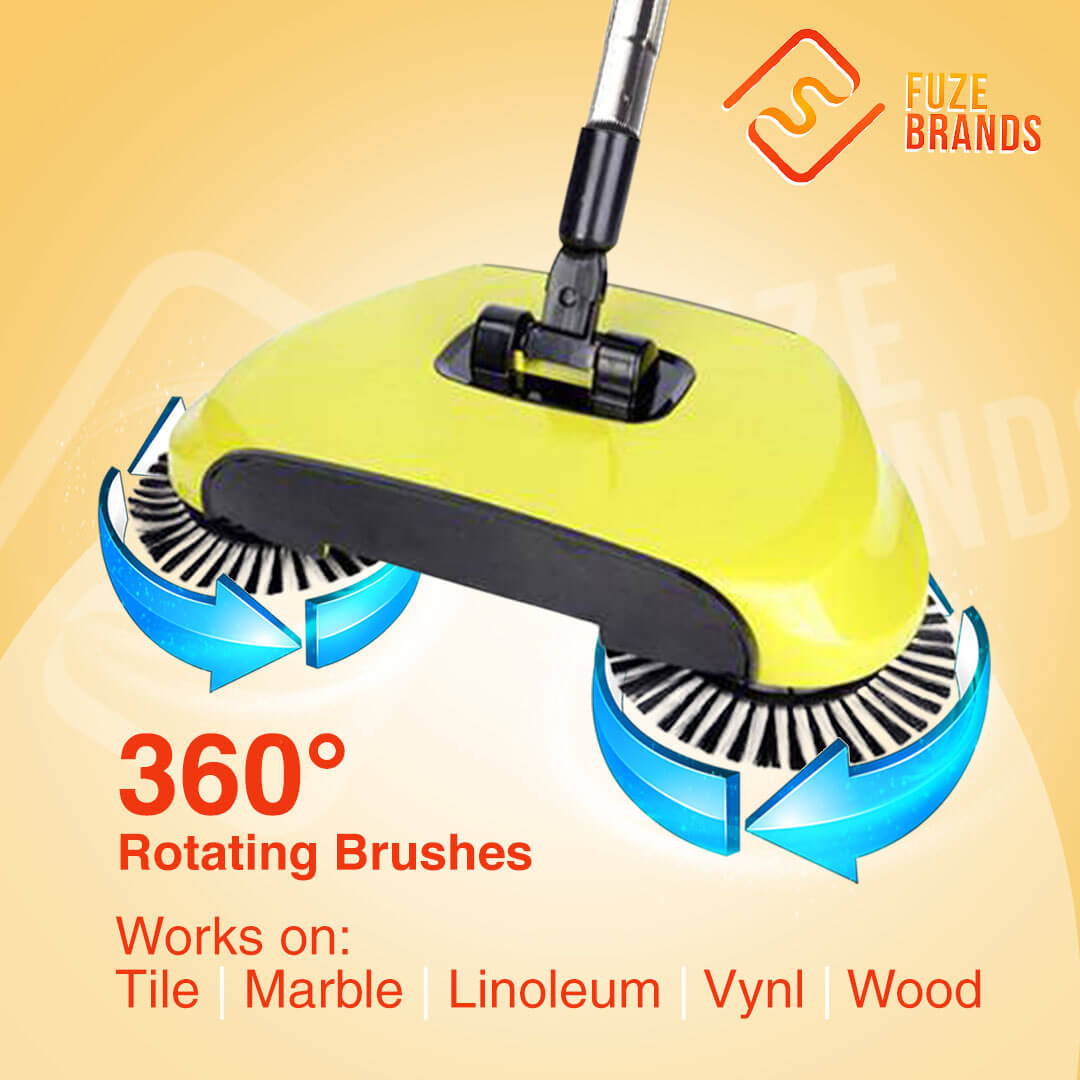 Broom Sweeper with 360° Rotation