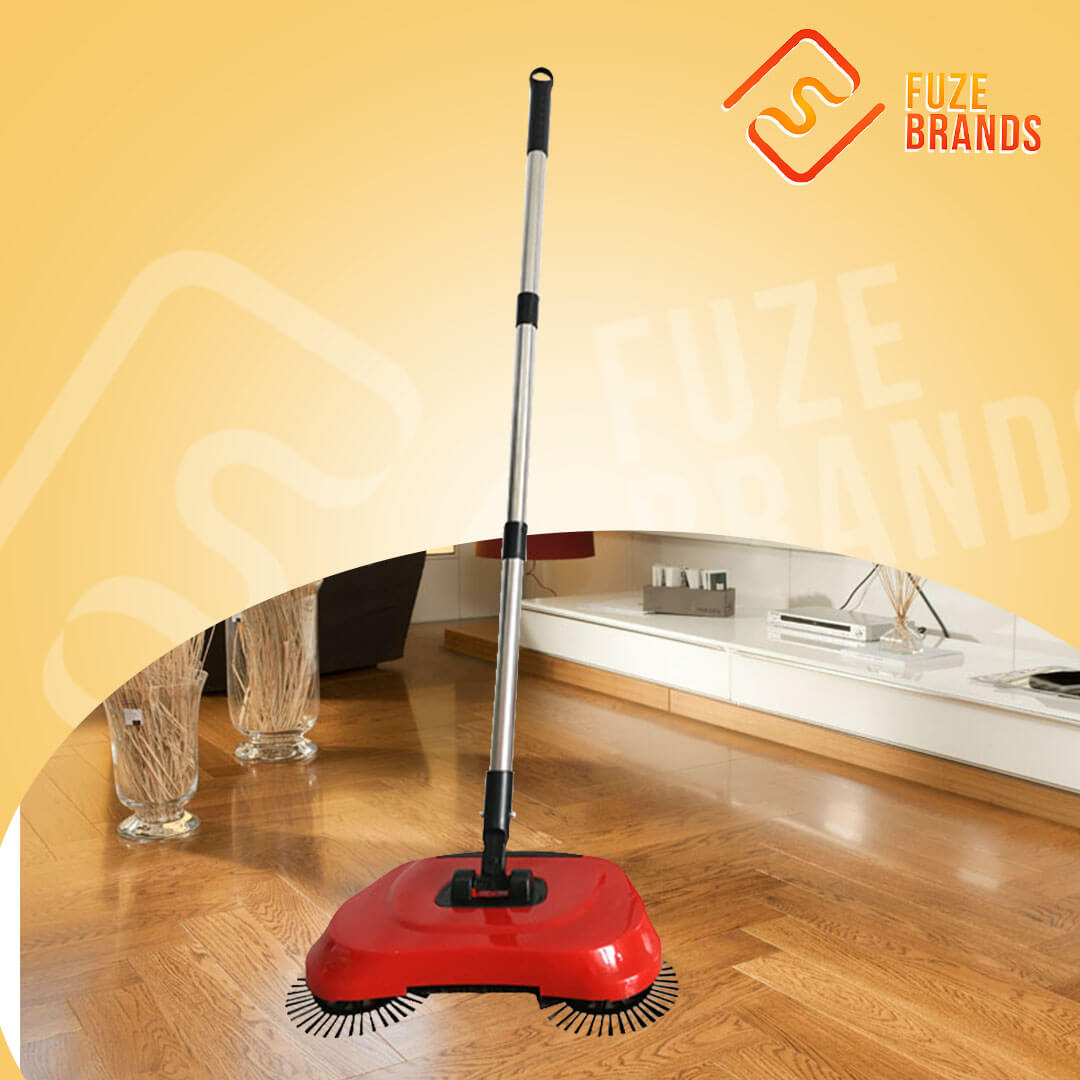 Broom Sweeper with 360° Rotation