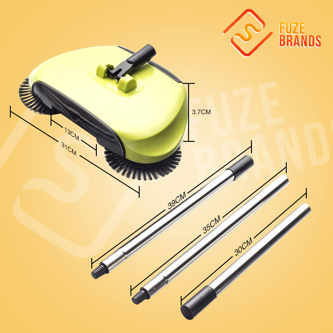 Broom Sweeper with 360° Rotation