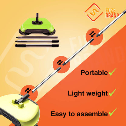 Broom Sweeper with 360° Rotation