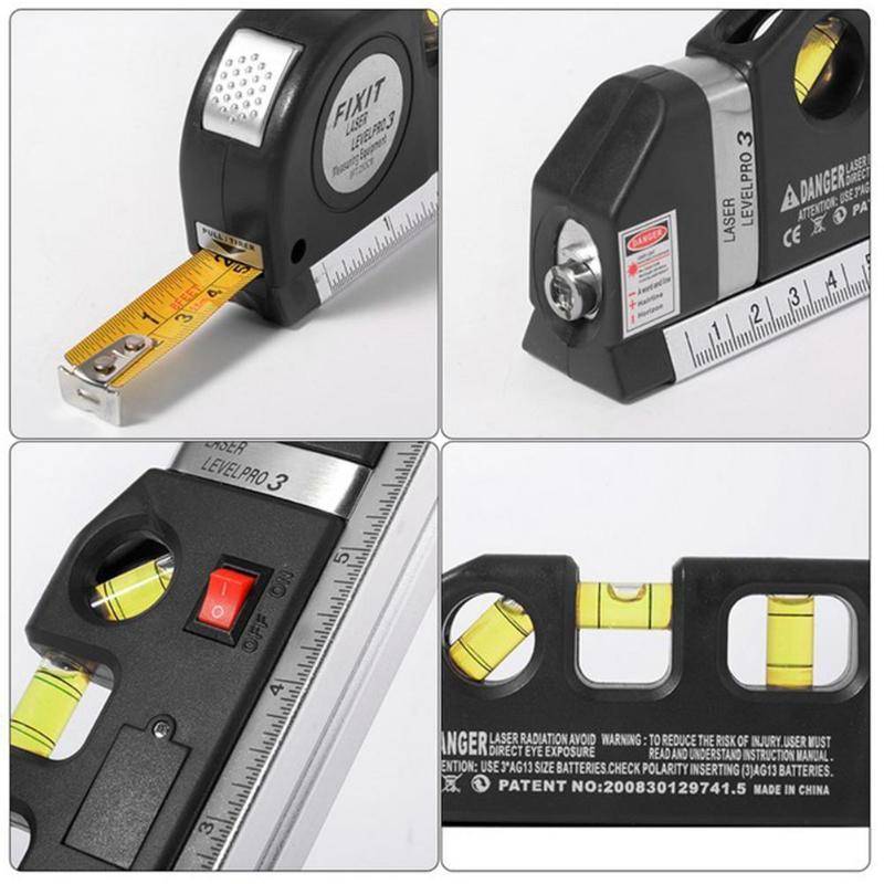 2.5M Multipurpose Laser Level Measuring Tape