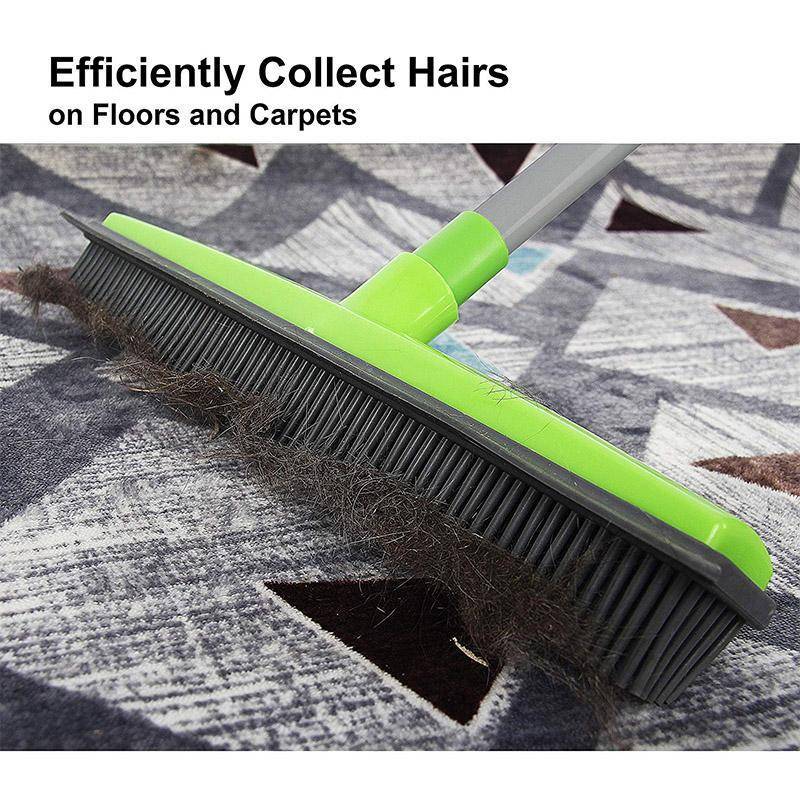 Rubber Broom Hand Brush Pet Hair Remover Indoor Sweeping Carpet